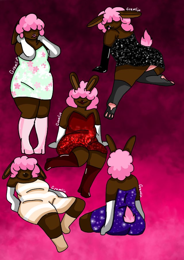 Gr3mAfterDark's tweet image. They are dating your honor. 
Dice and Spade 
OC’s inspired by emojis 
(descriptions of characters in alt text)
#poc #pocart #lgbt #lgbtart #ocart #emojiartchallenge #gremlin #gremlinart