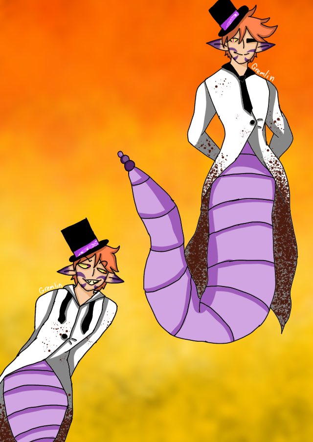 Gr3mAfterDark's tweet image. They are dating your honor. 
Dice and Spade 
OC’s inspired by emojis 
(descriptions of characters in alt text)
#poc #pocart #lgbt #lgbtart #ocart #emojiartchallenge #gremlin #gremlinart