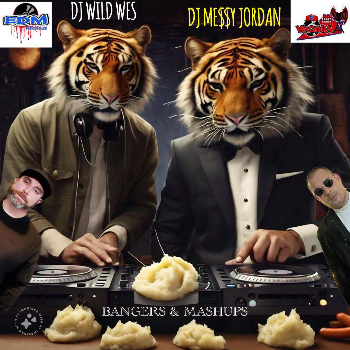 🎶 Don't miss 'Bangers &amp; Mashups' by DJ Messy Jordan &amp; DJ Wild Wes! 🍀 Mon, March 25: 12 PM EST on Clean House Radio &amp; 4 PM CST on Power Drive. Via Virginia Fleet Radio app or fleetradionetwork.com 📻💥 #BangersAndMashups #HouseMusic #EDM #RadioCollab