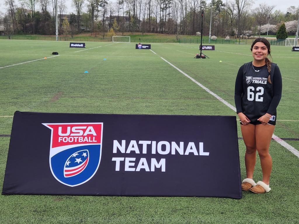 We are very proud Brooke Gonzalez and all the hard work she puts in. She was invited to @usa_football National Team Trials this weekend, go Brooke!!!!! #GryphonGang #NikeTEAM