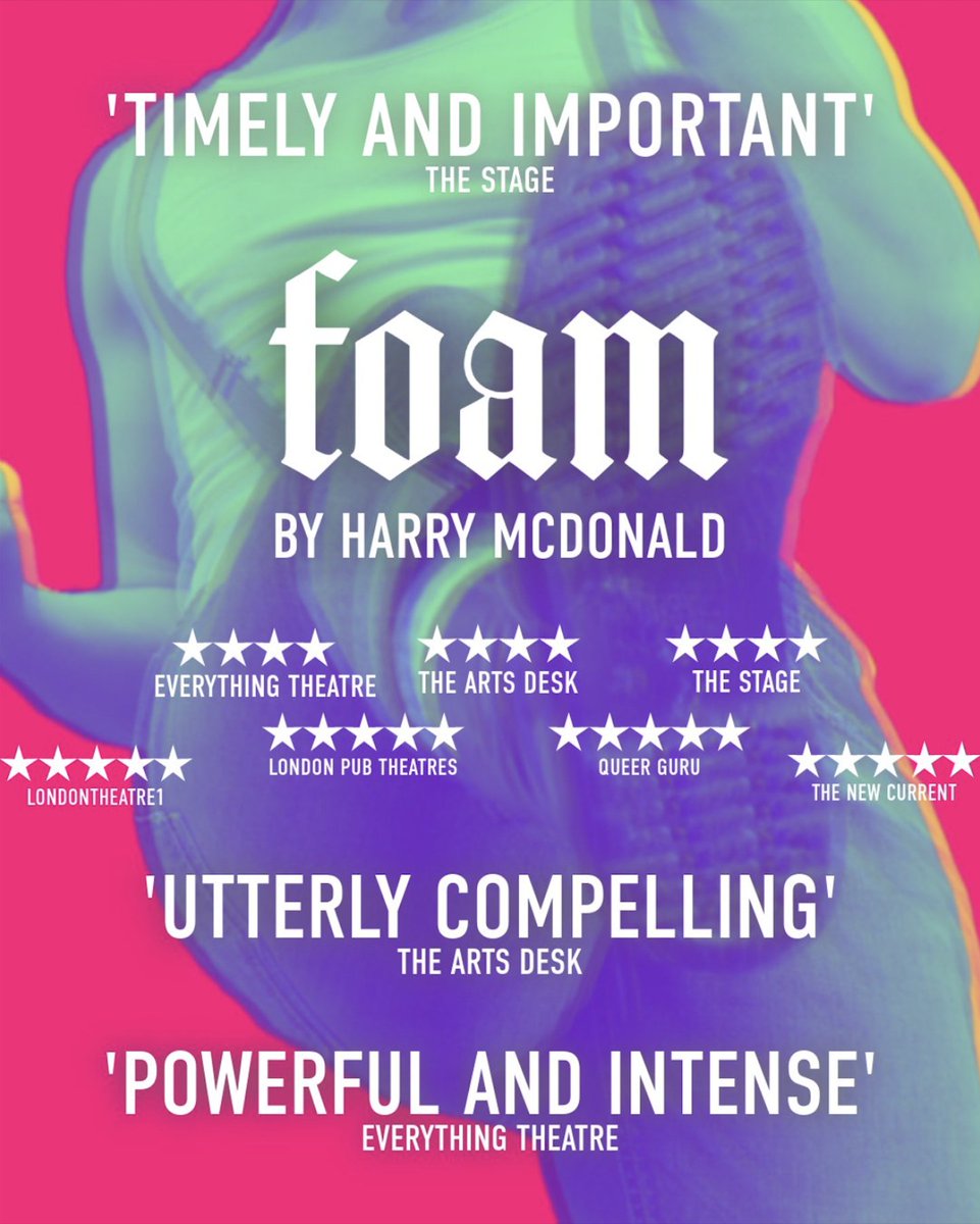 📰 Reviews are ROLLING in for <a href="/foamtheplay/">foamtheplay</a> by Harry McDonald (<a href="/_DandyHarold/">Harry McDonald</a>) at <a href="/finborough/">Finborough Theatre</a>. They're incredibly well-deserved by the fantastic team behind the show. Here are some of our favourites! 🧵 1/7