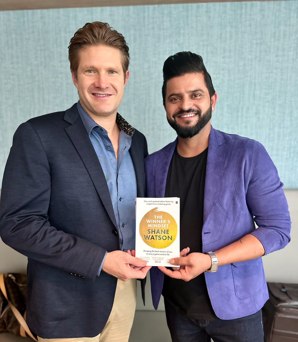 Congratulations to @ShaneRWatson33 on the release of ‘The Winner’s Mindset’! 📚 This self help book is all about bringing out the best version of yourself, both on the field and in life. Here’s to unlocking that winning mindset in every game and every moment! 🏏💪…