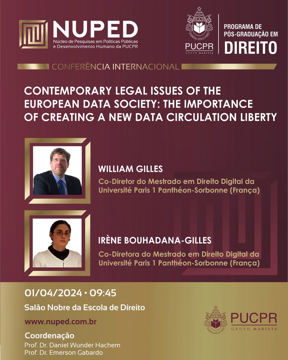 Inscrições: nuped.com.br/eventos