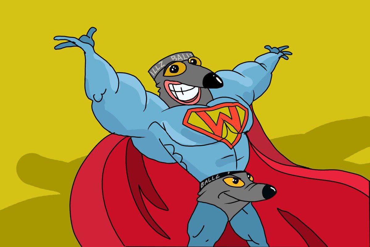 WolfWifBallz's tweet photo. Superman wif $BALLZ https://t.co/znwM9JDayV