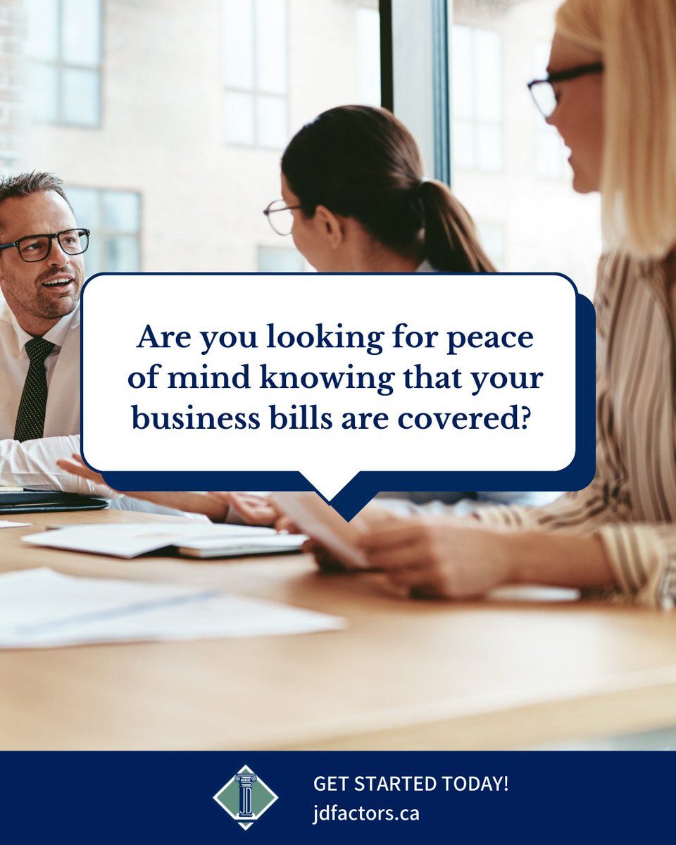 JDFactors's tweet image. Are you looking for peace of mind knowing that your business bills are covered? 😅

Contact J D Factors today eliminate financial stress and experience factoring.

#Factoring #Accountsreceivables #BusinessTips #Businessgrowth #JDFactors #Smallbusiness