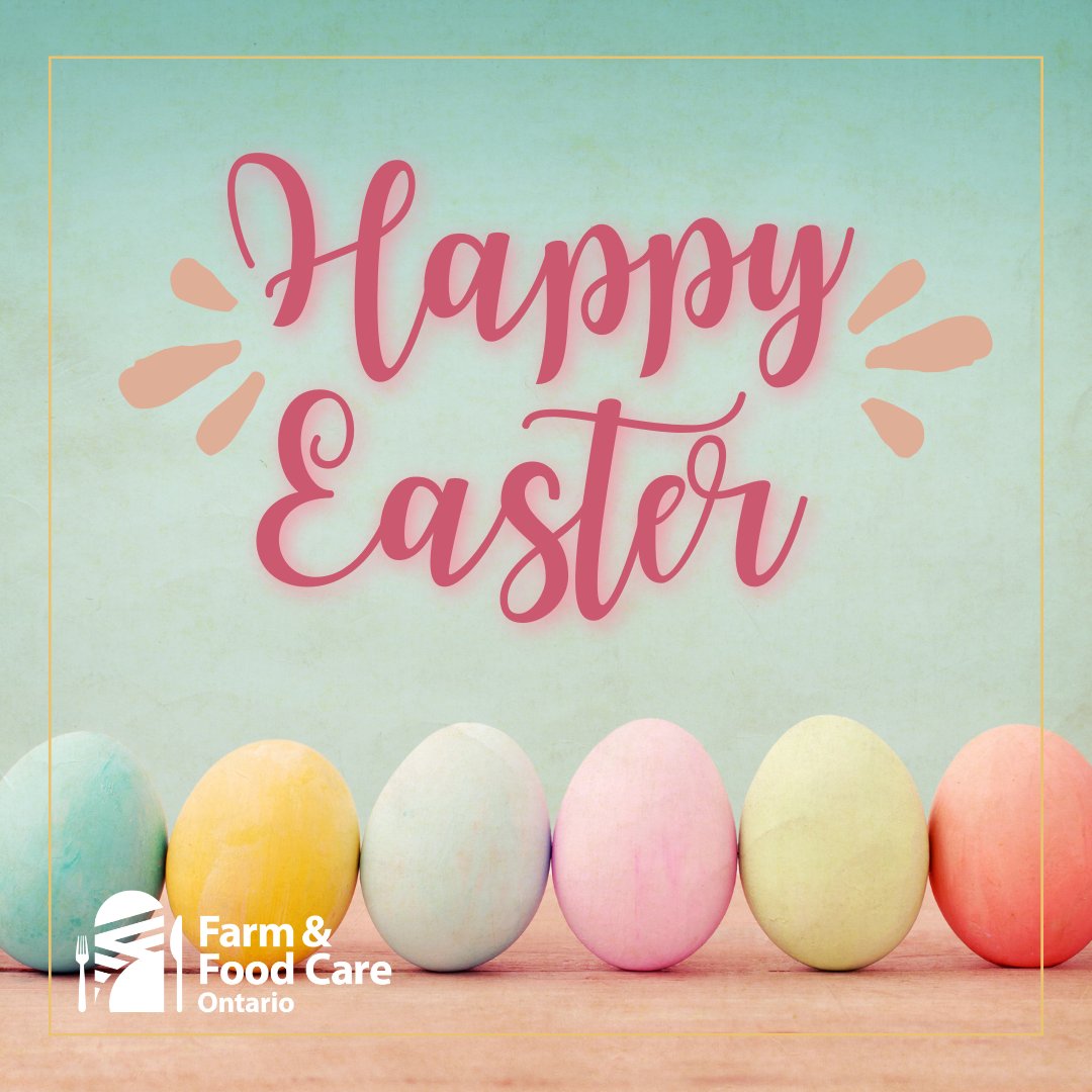 Happy Easter everyone! As we celebrate the arrival of spring, don't forget to thank our hardworking farmers who provide us with delicious Ontario-grown food. Let's fill our plates with gratitude and support local. From the team at FFCO, we wish you a bountiful and joyful Easter!