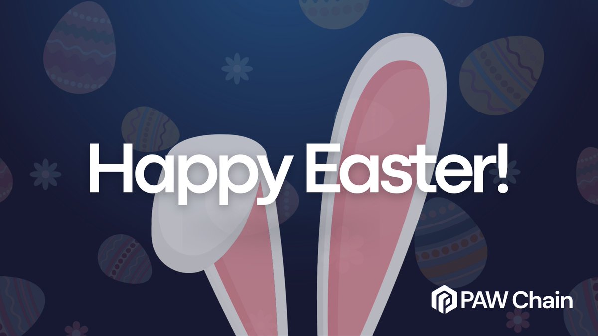 GM $PAW Family! #HappyEaster to you all, we hope you have an egg-cellent day with friends and loved ones! 💙 #CryptoCommunity #EasterSunday2024 #PAWChain 🌐