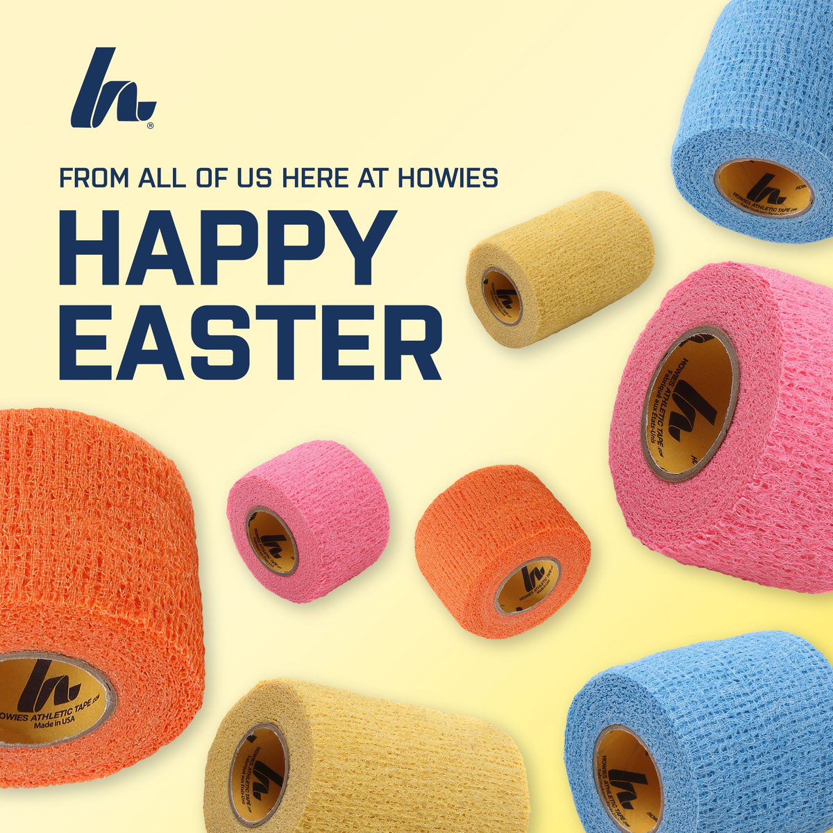 Hoppy Easter 🐰 from the Howies family to you! Hope you all find countless rolls of tape in your easter eggs! #StickWithTheBest