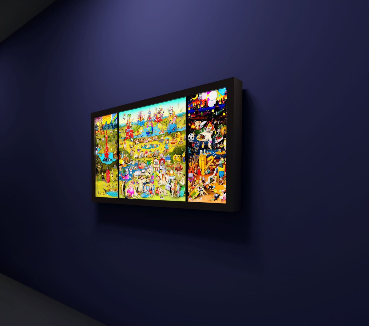 TRANSFER (@transfergallery) on Twitter photo But wait! There’s more from <a href="/carlagannis/">Carla Gannis</a> !!! The iconic SERIES includes more editions available for purchase !!!
#3 - The Lightbox Edition
‘The Garden of Emoji Delights’ (2014 - 2021)
Archival Print on Duratrans, Mounted in a Lightbox Frame
44” x 24.75”
Edition 5 + 1AP But wait! There’s more from <a href="/carlagannis/">Carla Gannis</a> !!! The iconic SERIES includes more editions available for purchase !!!
#3 - The Lightbox Edition
‘The Garden of Emoji Delights’ (2014 - 2021)
Archival Print on Duratrans, Mounted in a Lightbox Frame
44” x 24.75”
Edition 5 + 1AP