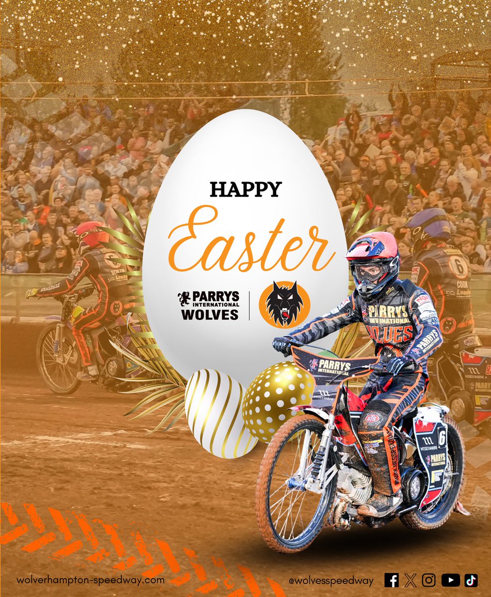 🐣 Happy Easter from everyone at Wolverhampton Speedway! 🧡 📲 chng.it/86kKSJsyVv #SaveWolvesSpeedway | #Wolfpack 🐺🐾