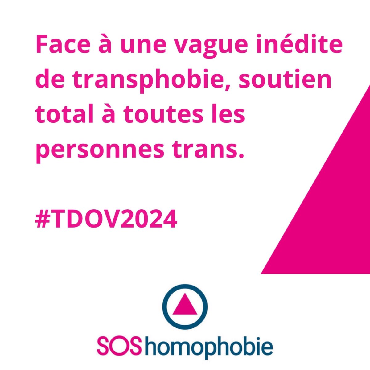 Nous exprimons notre soutien à toutes les personnes #trans en ce 31 mars, journée de la visibilité trans, alors qu’une vague transphobe inédite monte en France et dans le monde. Nous appelons les pouvoirs publics à faire front et à agir pour l’égalité. #TDoV #TransDayofVisibility