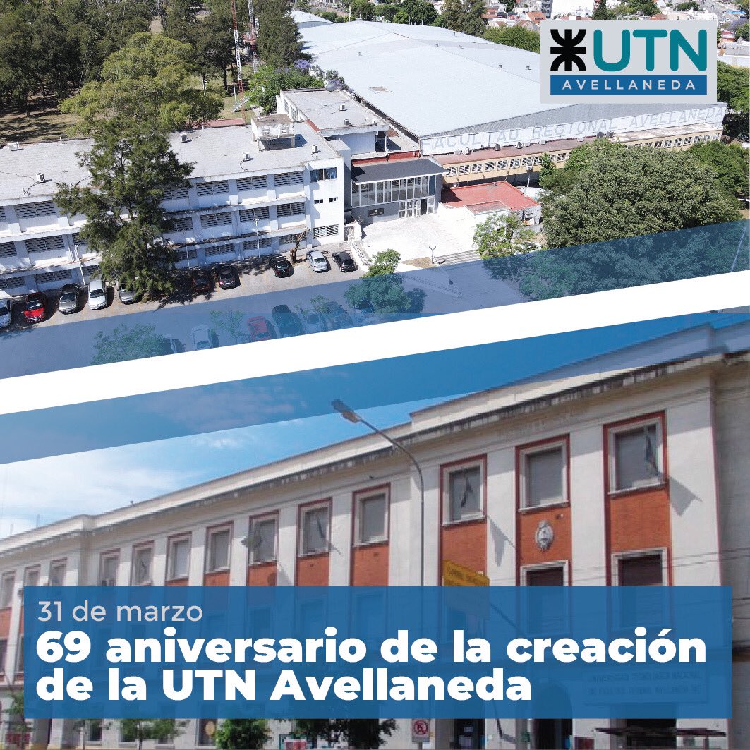 🔵Un día como hoy, en 1955, fue creada la Facultad Regional Avellaneda por Resolución de la Comisión Nacional de Aprendizaje y Orientación Profesional. En ese momento, la Facultad dependía de la Universidad Obrera Nacional, actual UTN.