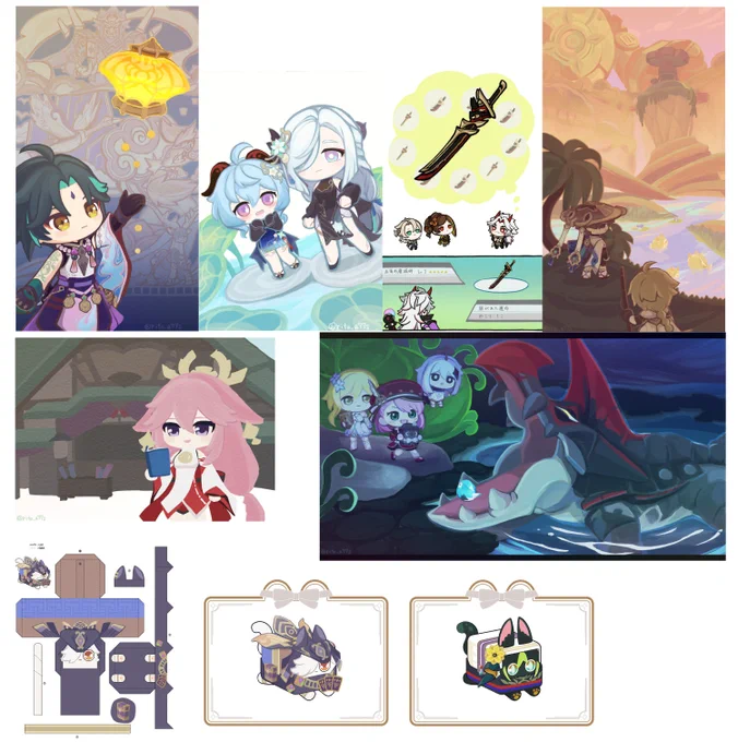 今月描いた絵まとめ!3月! 