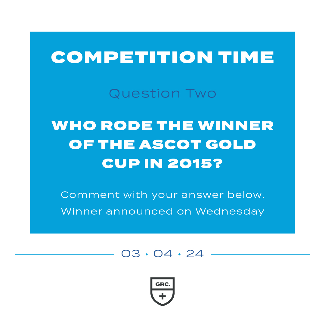 It's time for our second question. Good Luck! Comment your answer below each post for a chance to win a private morning at the @EboracumRacing with @Paul_Hanagan. Winners will be announced on Wednesday with other big news. #horseracing #competition #paulhanagan #eboracum #york…