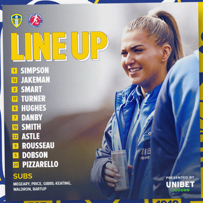LUFC's tweet photo. 🆚 #LUFCW take on Barnsley Women's from 2pm, in their latest FAWNL clash! Watch all the action from Garforth live on Twitter!
