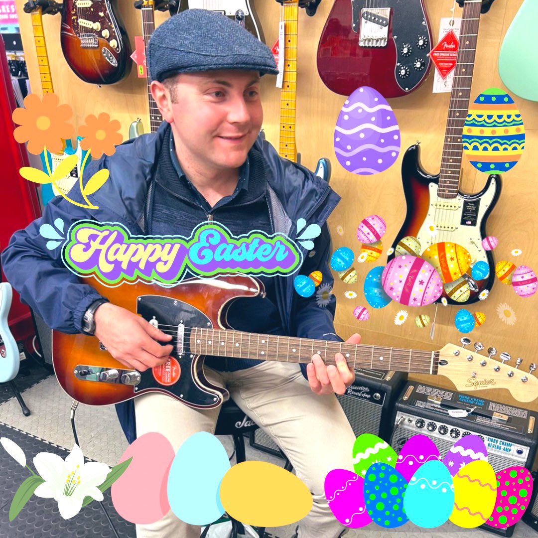 Happy Easter!🎵🎸🎶🎼🎤🐣🐇🍫🥚🌸💐🌷
.
.
.
#Easter #HappyEaster #EasterEggs #IndieArtist #UnsignedMusician #MatchettsMusic #MusicStore #ElectricGuitar #Guitar #Guitarist #SingerSongwriter #Music #Musician  #JonahSchwartzsMusic @matchetts