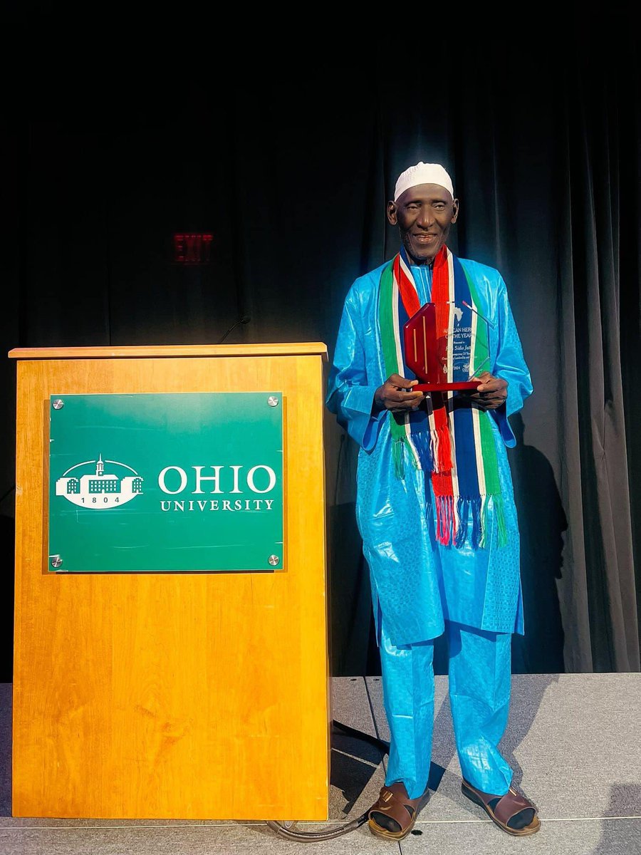 TheAlkambaTimes's tweet photo. Congratulations to Hon. Sedia Jatta for being recognized as African Hero of the Year by Ohio University's African Students Union in the United States! This prestigious award is a testament to his tireless efforts and dedication towards creating positive change in Africa. https://t.co/5OfFIDymfT