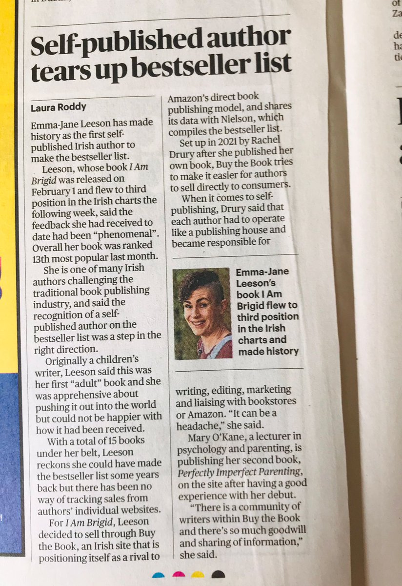 Delighted to see this article today in The Sunday Times 💚 We are incredibly proud to be working with Irish Authors and helping them become bestsellers in Ireland 🙏 We look forward to working with more authors in Ireland and changing the way books are sold in the Irish Market ☘️