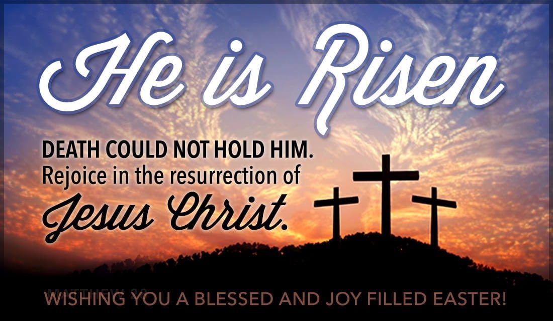 HE IS RISEN! Hallelujah. Hallelujah. Wishing our Holy Names community a beautiful Easter!