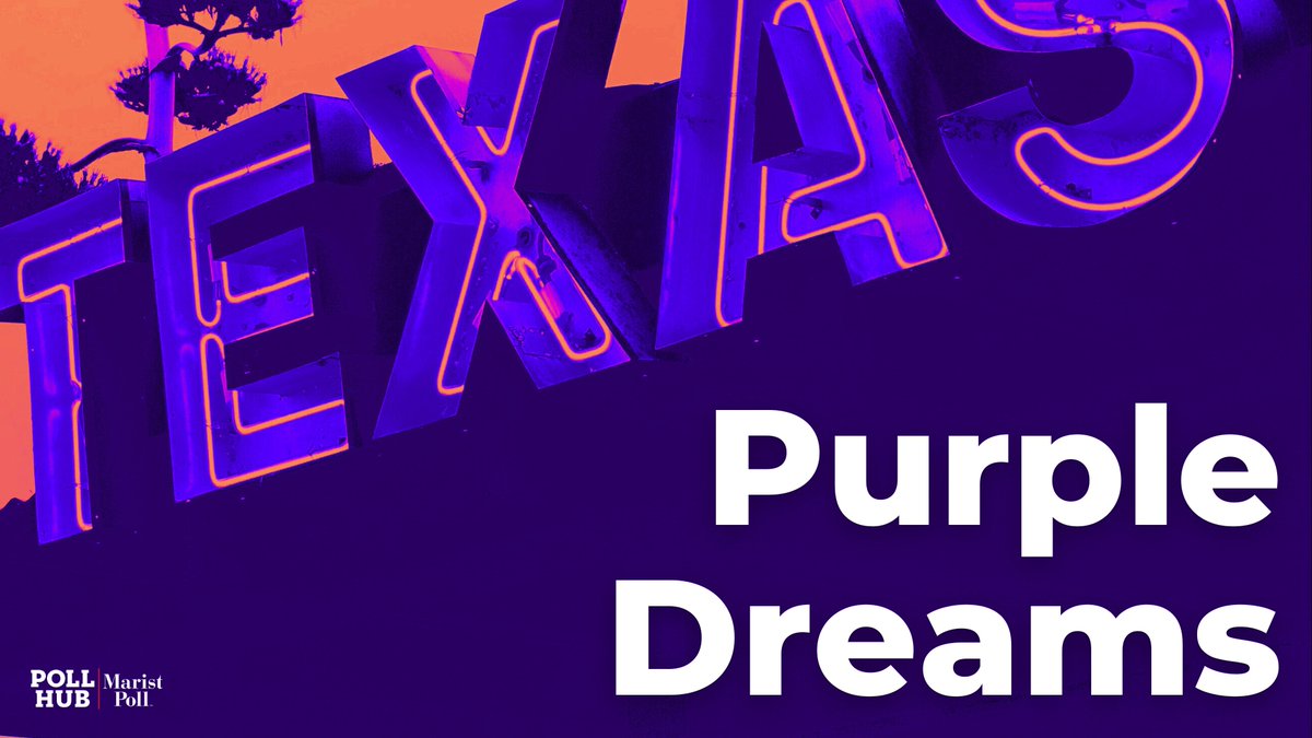 On this week's Poll Hub, we dig into our Texas poll to see if Dems' purple dreams have any chance in 2024. Spoiler alert! Maybe in one race, they do: maristpoll.com/podcast