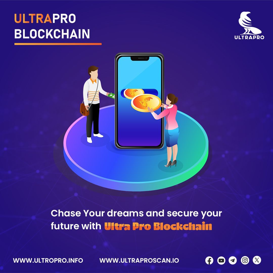 Embark on a journey towards your dreams and financial security with Ultrapro Blockchain by your side. 🚀💼

🖥 For More Details :
ultrapro.info

#cryptocurrencymarket #cryptocurrencytrading #cryptoprice #blockchainnews #cryptoinvesting #finance