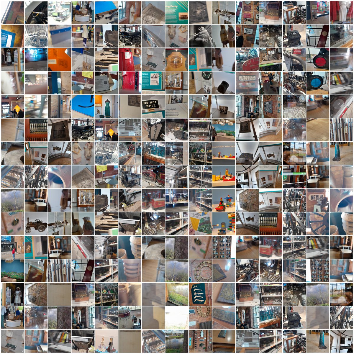 Yesterday, I went to @MuseumofMaking with my neighbours' son. He asked if he could use my phone to take a few photos of things that interested him. He took 225 photos.