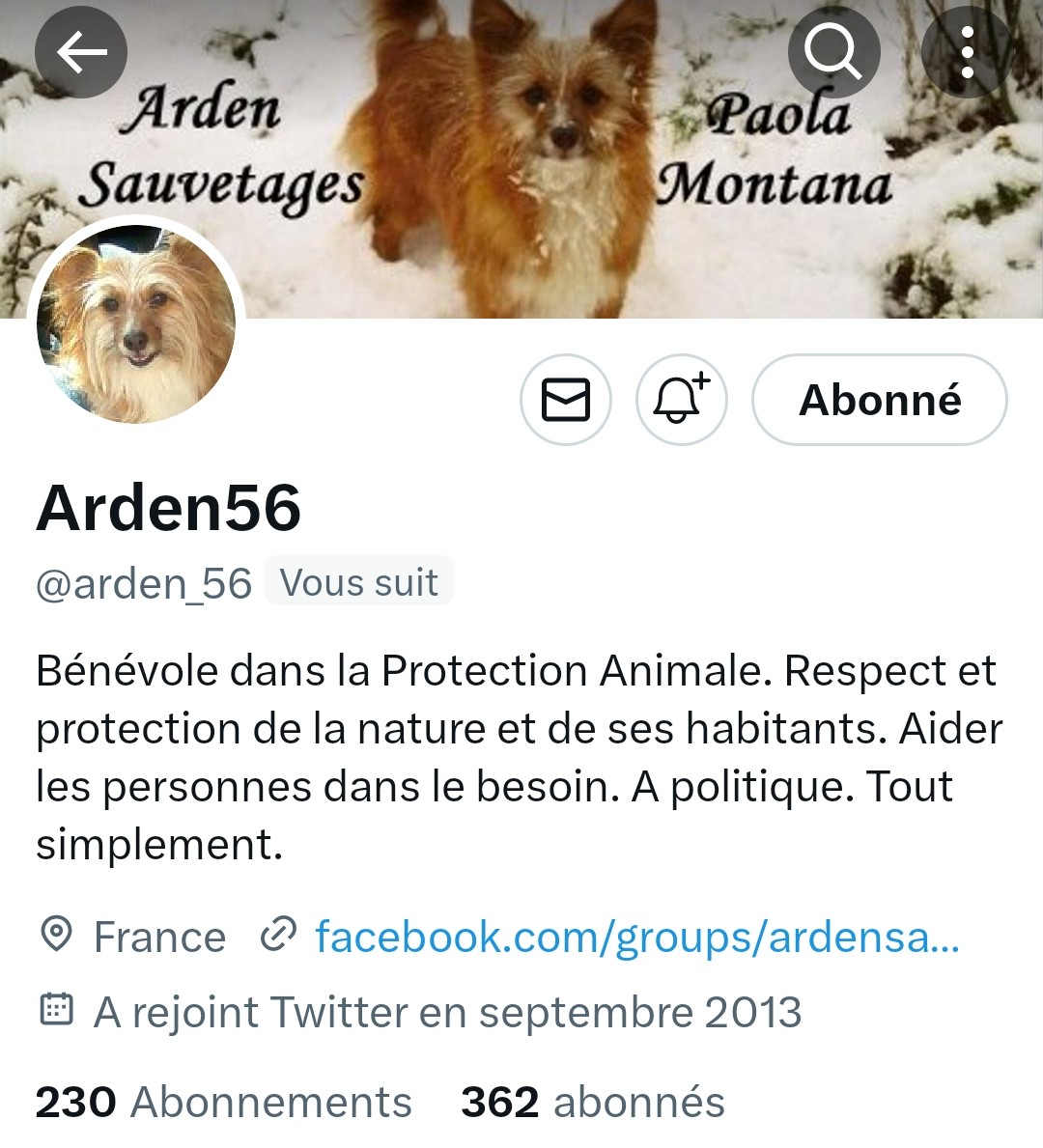 INFO 🚨 Amis des animaux !😉🥰 N'hésitez pas à vous abonner à @arden_56 👍 Pour leur permettrez de gagner un maximum de visibilité !🤗 Merci pour eux et n'hésitez pas à partager !🙏 Merci !😘🌹