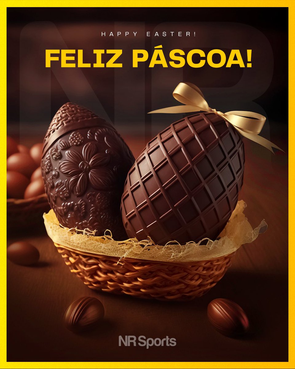 A equipe da NR Sports deseja a todos uma Páscoa cheia de alegria! Que este feriado traga muita prosperidade e momentos felizes para toda sua família! Feliz Páscoa! 🐰🍫