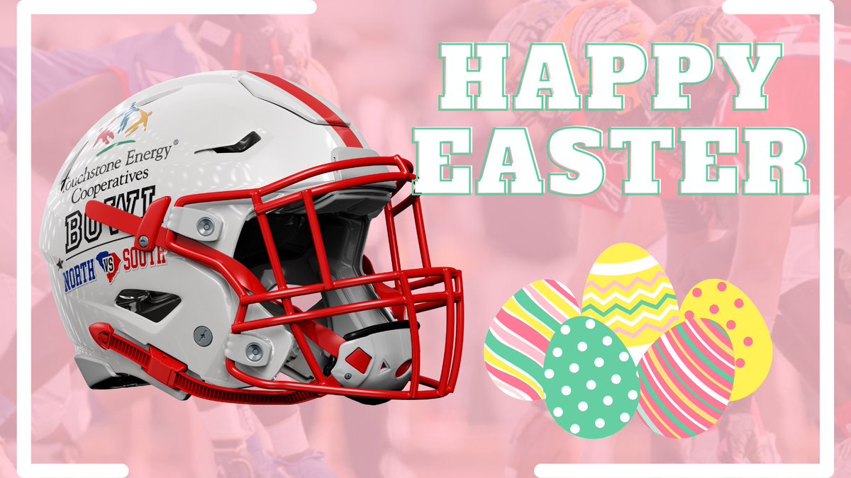 🏈🐰 Wishing you a Happy Easter from the Touchstone Energy Cooperatives North vs South All-Star Football Game! May your day be abundant with Easter blessings! 🥚🌟 #EasterGreetings #NorthvsSouth2024 #FootballEaster