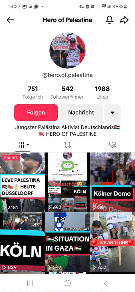 KoelnAnonymous's tweet photo. Der #Rattenfänger und #hassprediger gegen #Israel nennt Menschen, die sich mit Jüdinnen und Juden solidarisieren "Ziogang" Seinen minderjährigen Sohn stellt er als Hero of Palestine vor #k3003 https://t.co/B6ZuzbGC6u