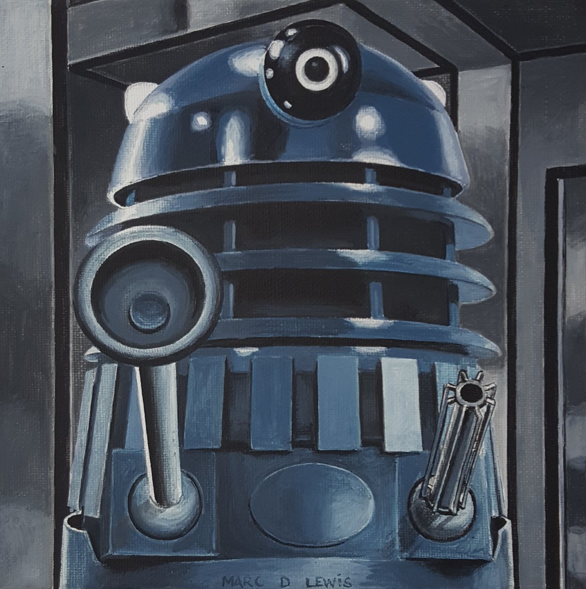 'We will emerge and take our rightful place as the supreme power of the universe!' 🤖 #DoctorWho #DrWho #DoctorWhoFanArt #Daleks #GenesisOfTheDaleks #CanvasArt #Painting #Illustration #Art