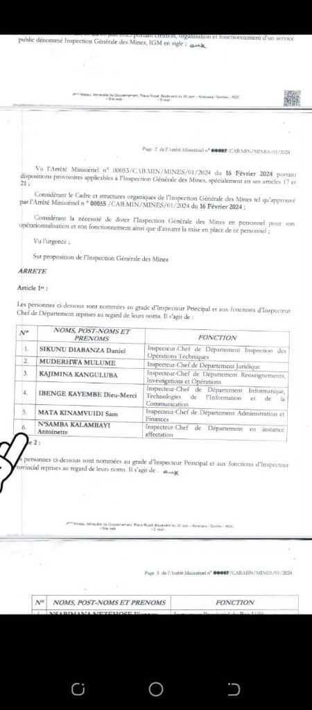 LePuissantCom's tweet image. #RDC| #Scandal 🚨: Malgré l'interdiction par la Présidence du mouvement des personnels dans les ministères et dans l'administration publique, la ministre des mines #Antoinette #Nsamba passe outre cette décision, elle signe des nominations👇