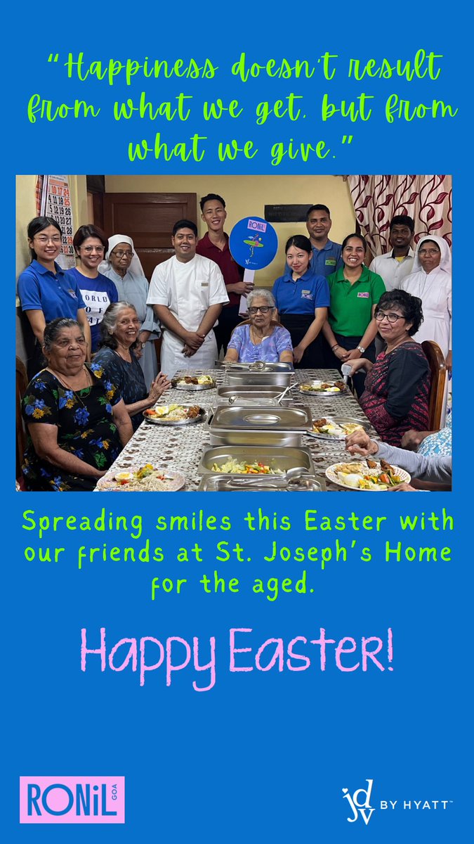 Easter greetings from #RonilGoa , Part if JdV by Hyatt #WorldOfHyatt