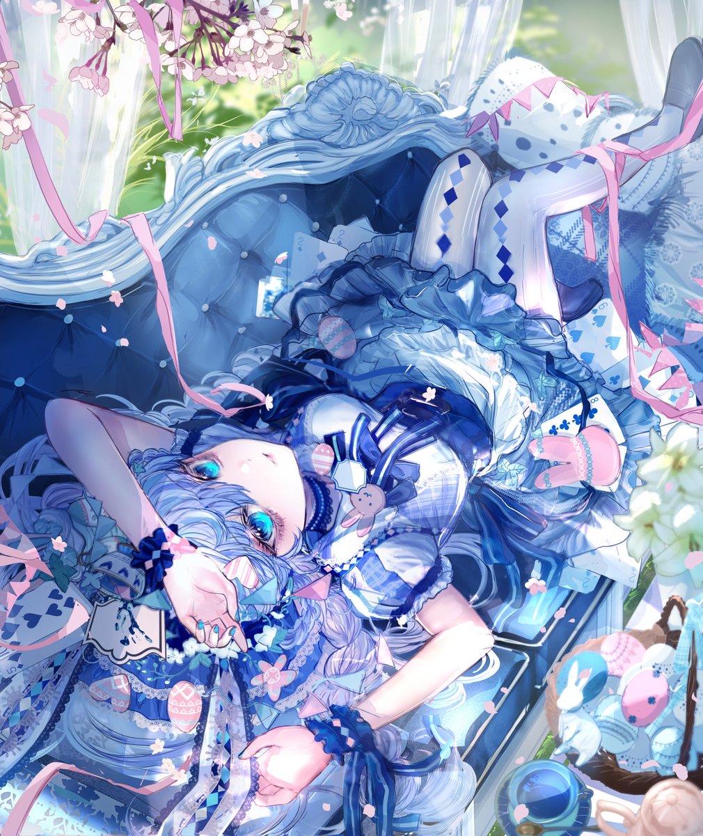 HappyEaster🐰easter alice ハッピーイースター🐰青いイースター紅茶魔女 #HappyEaster