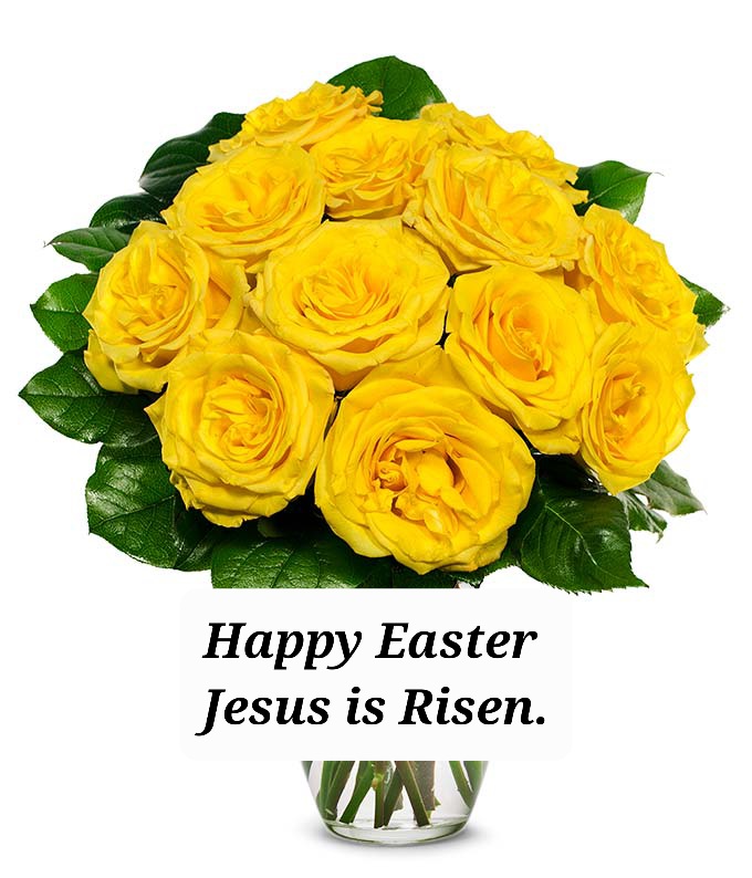 Happy Easter JESUS IS RISEN.