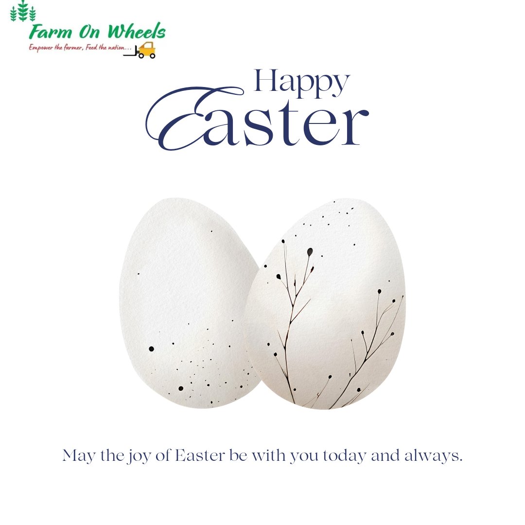 Farm on wheels wishes you all the love and happiness that only Easter can bring. Have a joyous celebration with your family!
#easter2024
#farmonwheels
#agriculture