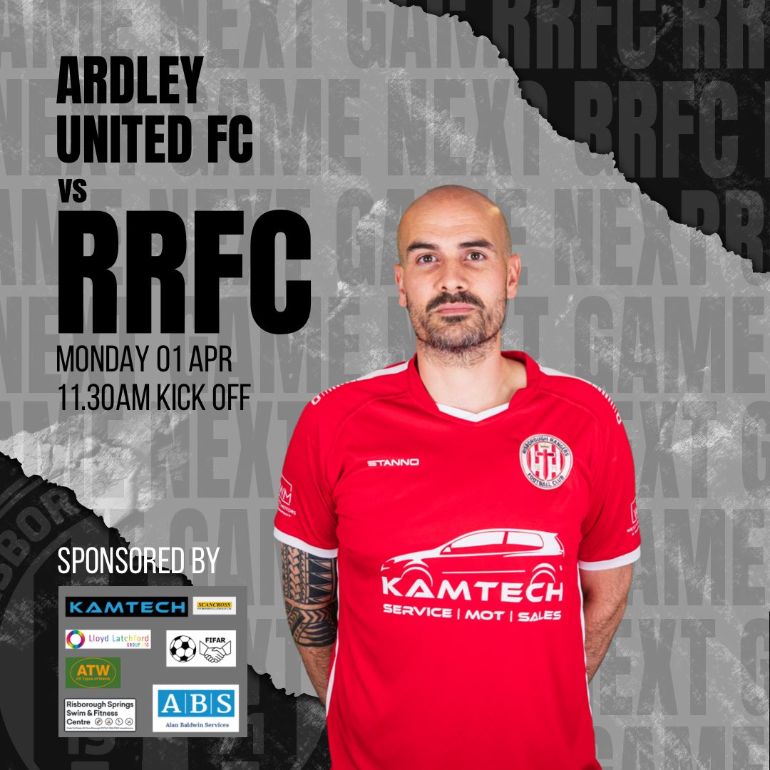RRFC_1971's tweet photo. Bank Holiday Monday (that’s tomorrow!)…
Join us in the MORNING as we travel to @ardleyunitedfc in the @ComCoFL Premier North Division.
KO: 11.30AM
OX27 7PA
@kamtechgarage @baldwin_al #FIFAR #RisboroughSprings #SESLtd #ATW #LloydLatchford https://t.co/Bh4m4UNFVb