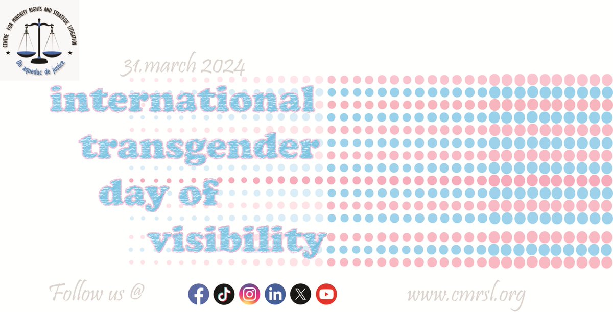 Today, let's amplify the #voices and #stories of transgender individuals, honoring their resilience, courage, and authenticity. Together, let's create a world where everyone is embraced for who they are. Happy Transgender Day of Visibility! 📷 #TDOV2024 #TransVisibilityDay