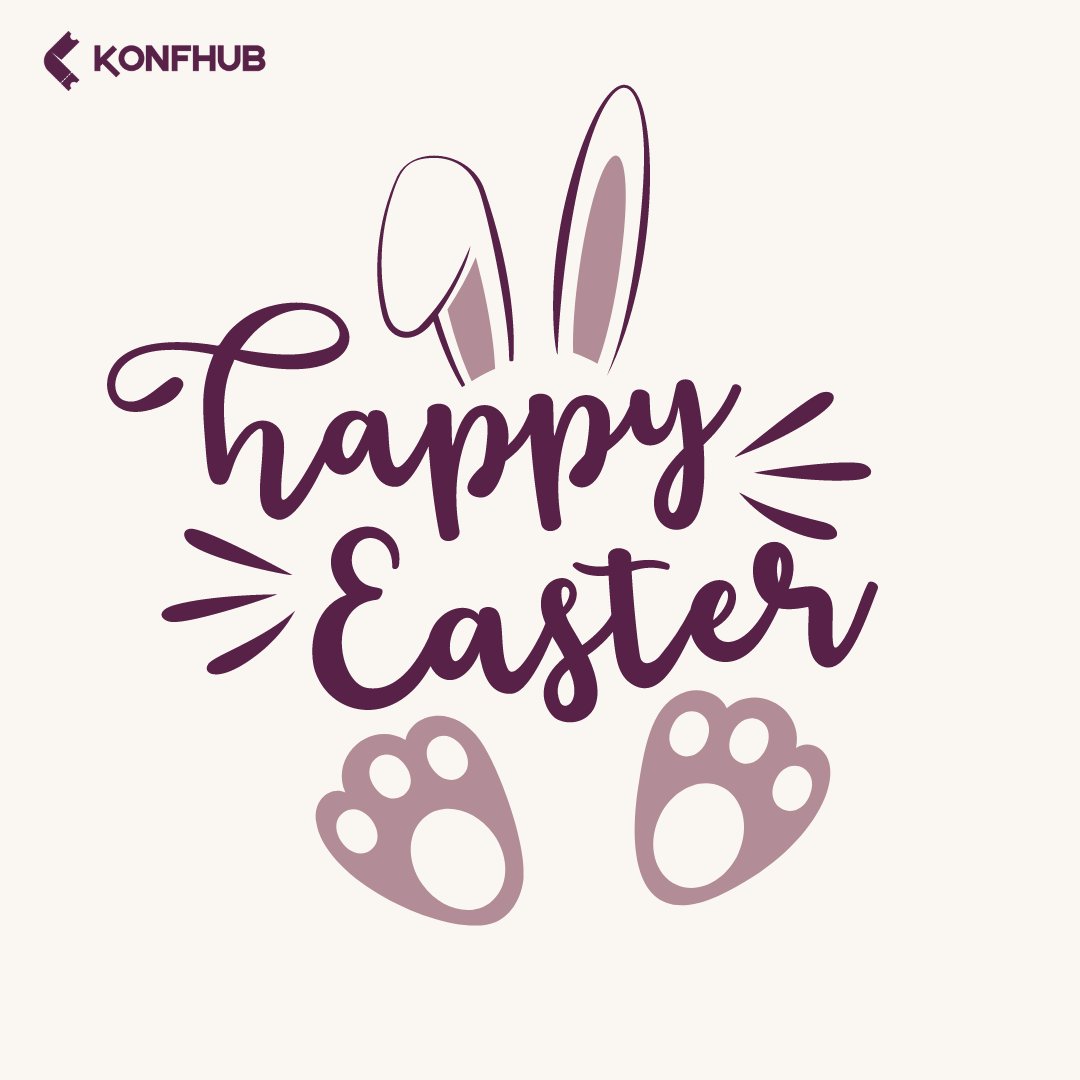 🐰🌸 Happy Easter from all of us at KonfHub! 🌷🥚 May your day be filled with joy, laughter, and plenty of delightful surprises. Wishing you a wonderful celebration with your loved ones! 🎉🐣 #Easter #Celebration #KonfHubwishes #easter2024 #easterwishes