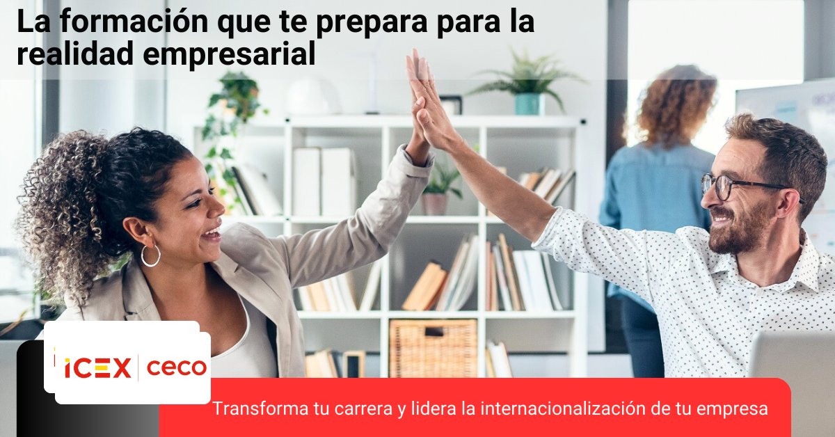 ✨Descubre el mundo de los negocios internacionales con #ICEX.
Nuestra formación en comercio internacional e internacionalización de empresas te prepara para destacar en el mercado global. 🌍
i.mtr.cool/nqayyiappj
#Comercio Internacional #FormaciónDeCalidad