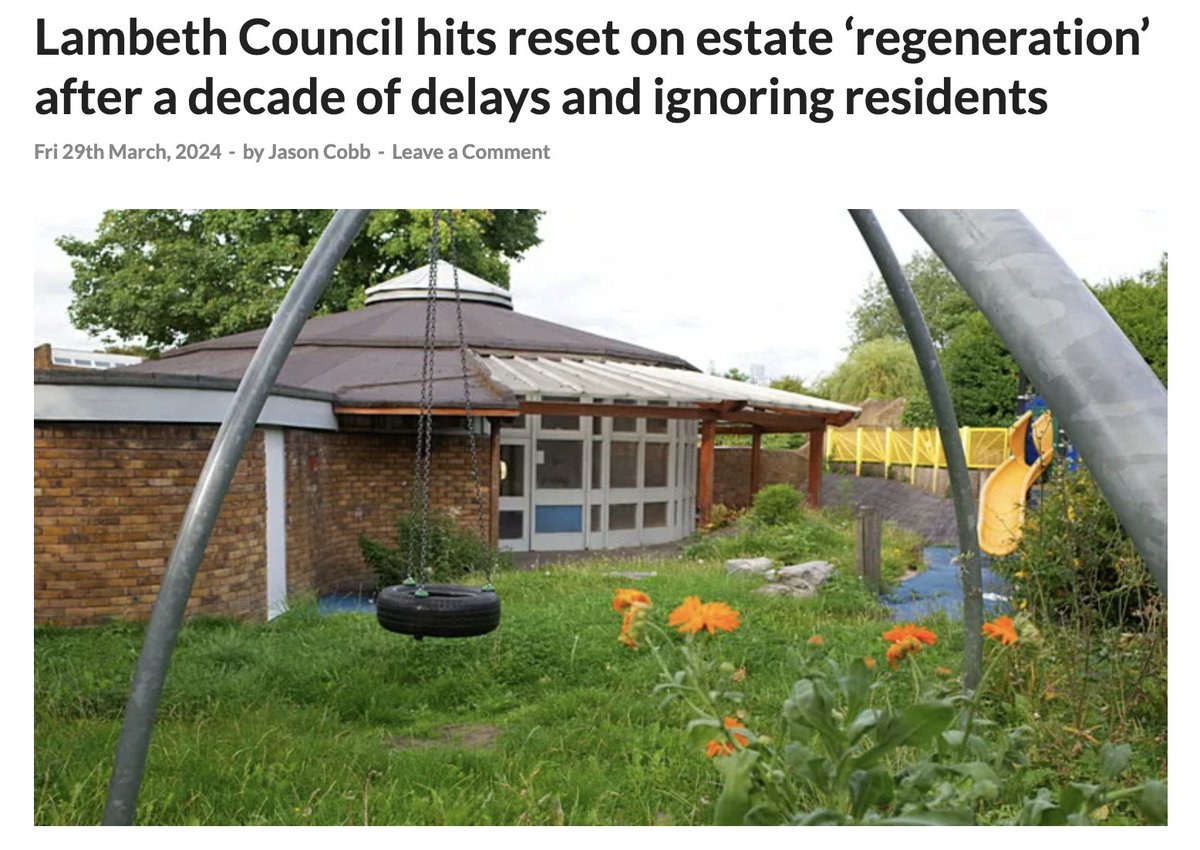 perhaps this time @lambeth_council you might start listening to locals about the best way to go about regeneration - will @MontaguEvansLLP take this approach? @SaveCressingham @PeckhamVision @ACAPeckham brixtonbuzz.com/2024/03/lambet…