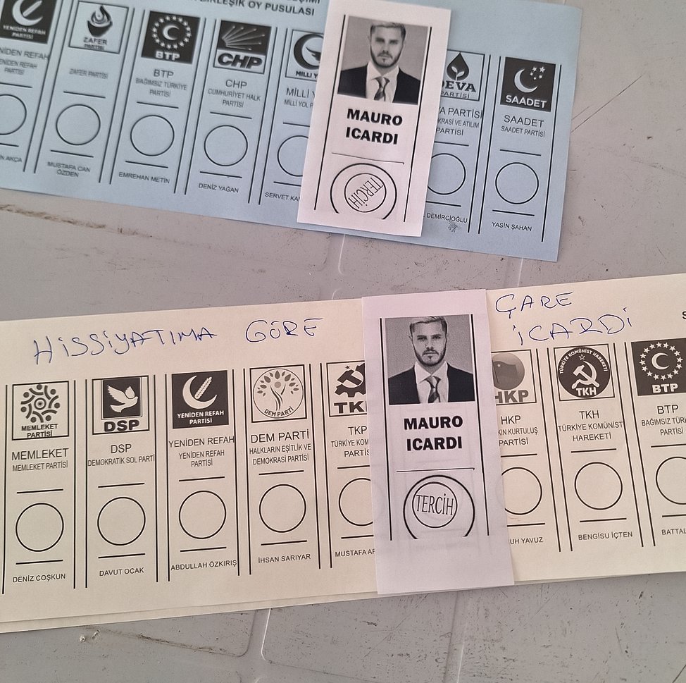 bpthaber's tweet photo. Bir Galatasaray taraftarının kullandığı oy. https://t.co/V2ZgeHW3Z2