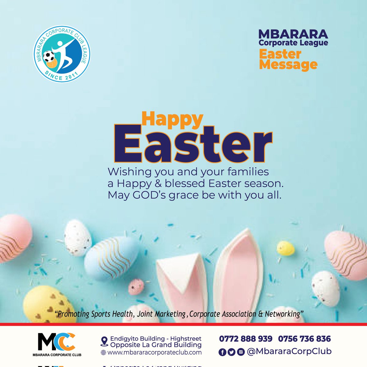 Wishing you and your families a happy and blessed #easterseason May GOD'S grace be with you all. 
#happyeaster 
#MCCBestWishes
#NBLMCCSeasob24