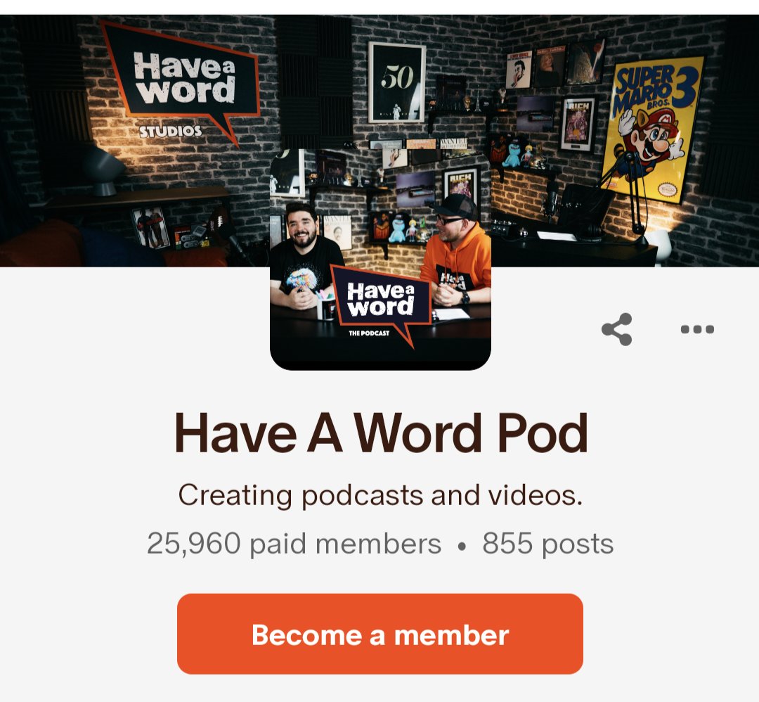 We are very close to hitting 26,000 paid Patreon members. Let's get it today! If you've been thinking about signing up, now is the time. Hundreds of hours of extra @Haveawordpod content. 🔥🦍😜🙈💦🏳️‍🌈🙏🏻🍆🐍