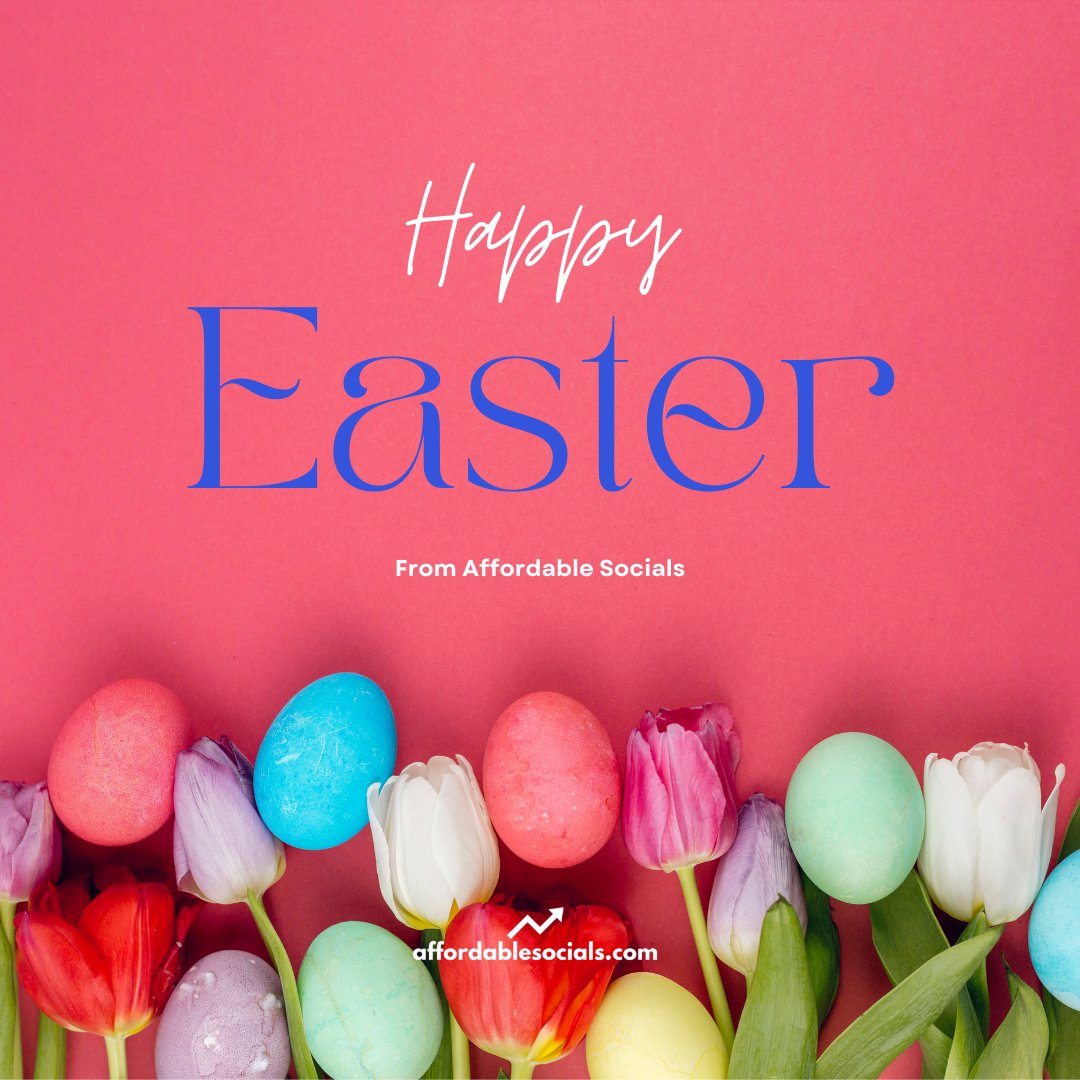 Wishing you a joyful and blessed Easter from all of us at AffordableSocials! 
May your day be filled with love, laughter, and sweet moments shared with loved ones. 

Happy Easter! 🌟 

#EasterGreetings #AffordableSocials