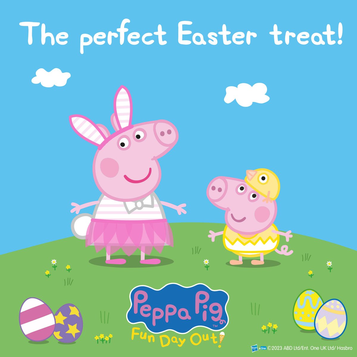 Happy Easter! 🐣🩷 Forgot the little one’s Easter Egg? Book tickets for #PeppaPigLive instead - it’s the sweetest treat for the whole family! peppapiglive.com