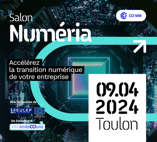 📅 Le 9 avril à Toulon, découvrez les dernières tendances lors d'une matinée 100% dédiée à la transformation numérique de votre entreprise. Infos, inscription gratuite sur le salon #Numéria var.cci.fr/actualite/nume…