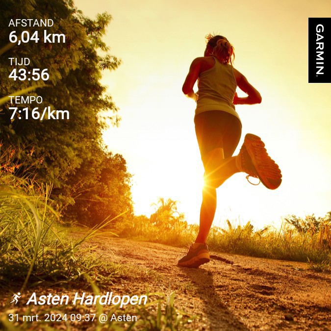 MLKlomp's tweet photo. Ondanks #astma toch hardgelopen. 💪#hardlopenisleuk 
#garmin #beatyesterday https://t.co/kg9QlnvaDM