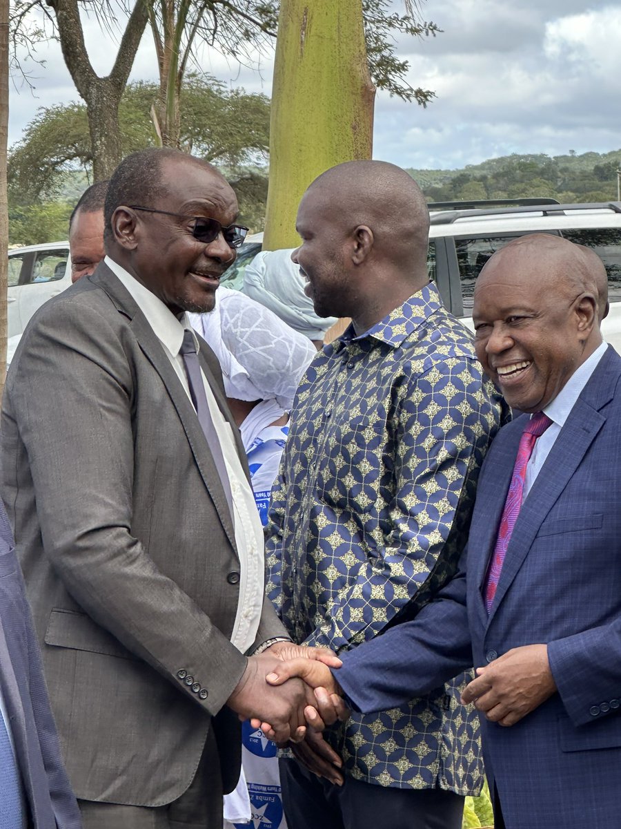 @ZANUPF_Official @ywibzglobal empowerment champion and Founder @ApphiaNyaa is welcomed by Elder Mufandayedza for the annual ZCC Church Easter Celebrations. #FambaZion