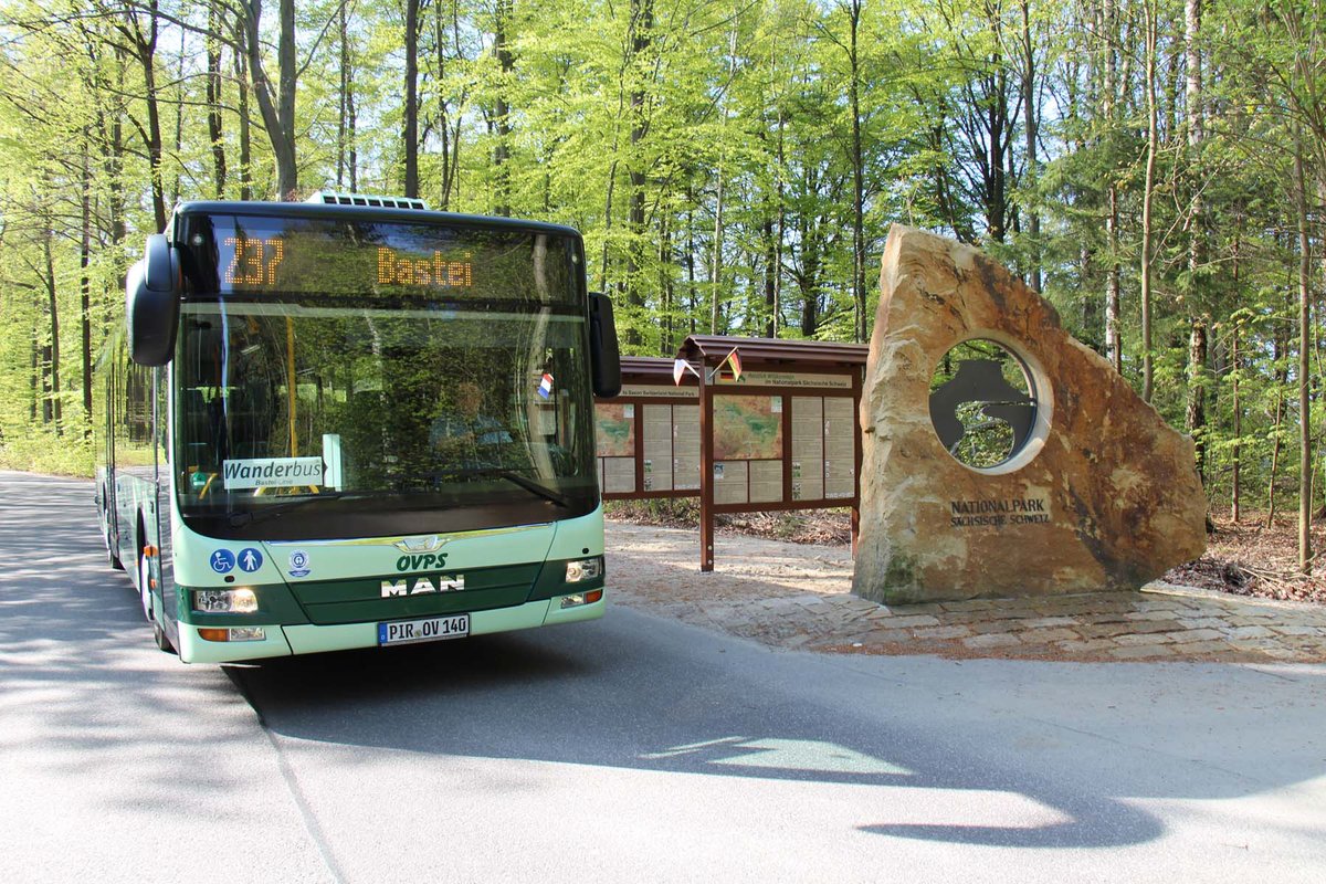 Malerwegwanderung mit einem Quartier {👉 blog.saechsische-schweiz.de/aktiv/wandern/… #Bus #Malerweg #ÖPNV #share #VVO #Wandern